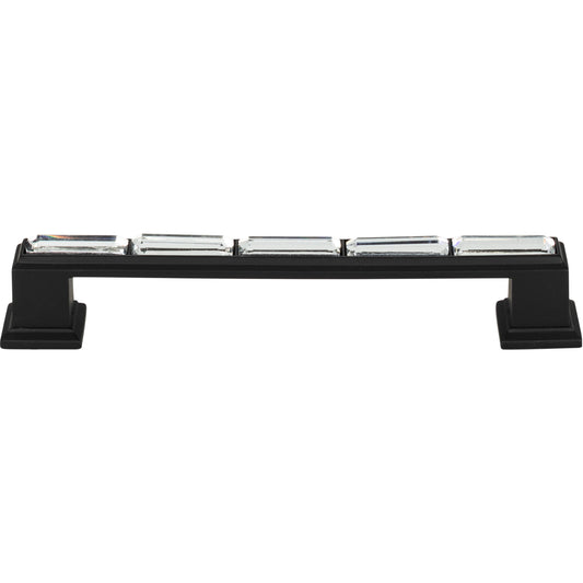 Atlas Legacy Crystal 5 1/16" Center to Center Bar Pull (342) - Matte Black