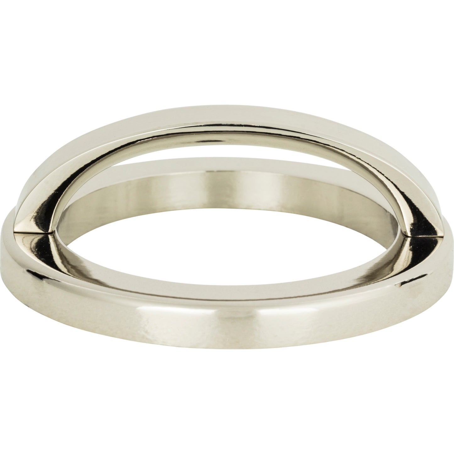 Atlas Tableau 2 1/2" Center to Center Finger Pull (406) - Polished Nickel