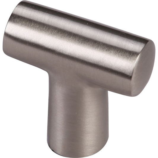 Ashley Norton T Finger Pull for Cabinets - Satin Nickel