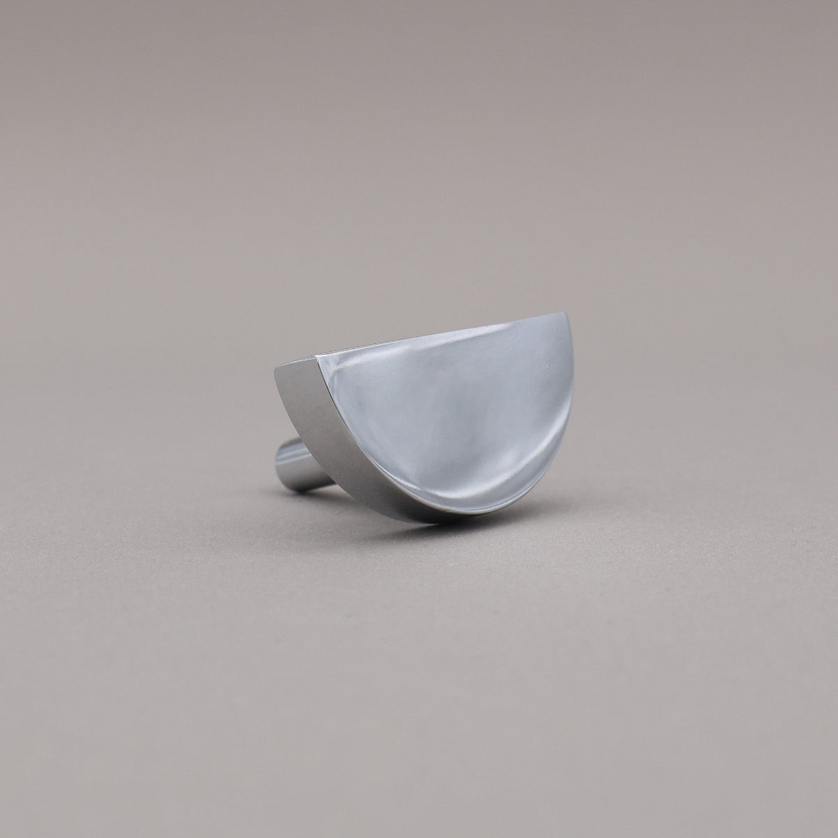 Hapny Half Moon Cabinet Knob - Polished Chrome
