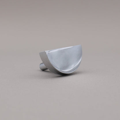 Hapny Half Moon Cabinet Knob - Polished Chrome