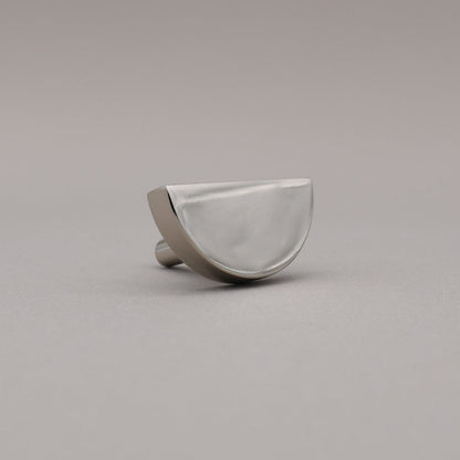 Hapny Half Moon Cabinet Knob - Polished Nickel