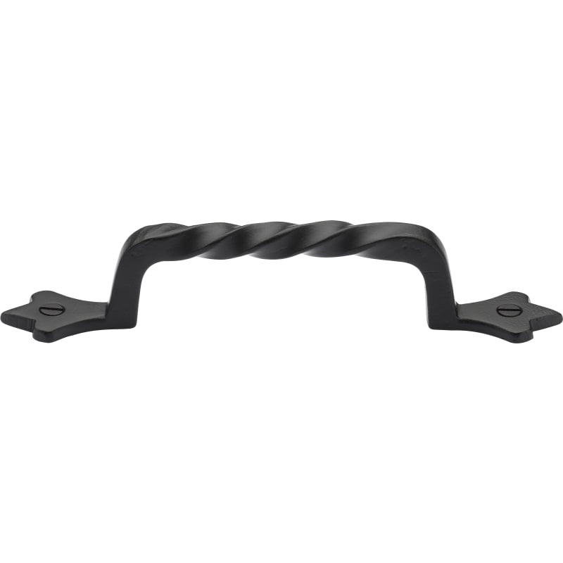 Ashley Norton Front Mounted Twist Cabinet Pull - 8" - Black