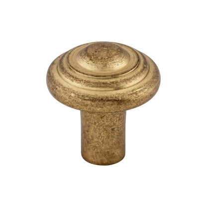 Top Knobs Aspen Button Round Knob - 1 1/4" Dia. - Light Bronze