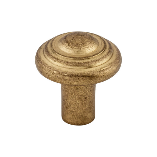Top Knobs Aspen Button Round Knob - 1 1/4" Dia. - Light Bronze
