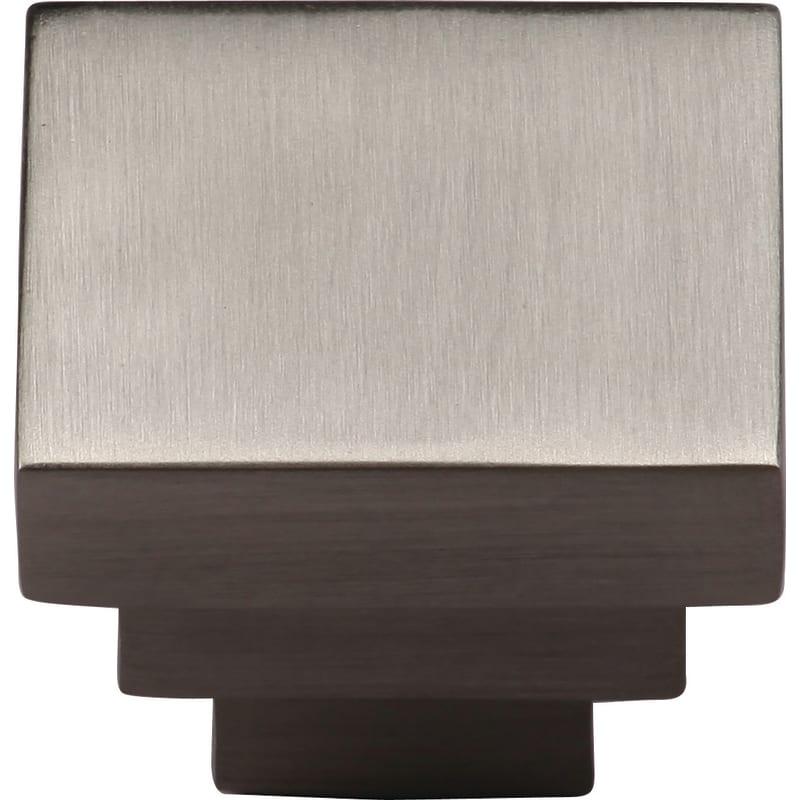 Ashley Norton Square Step Cabinet Knob - Satin Nickel