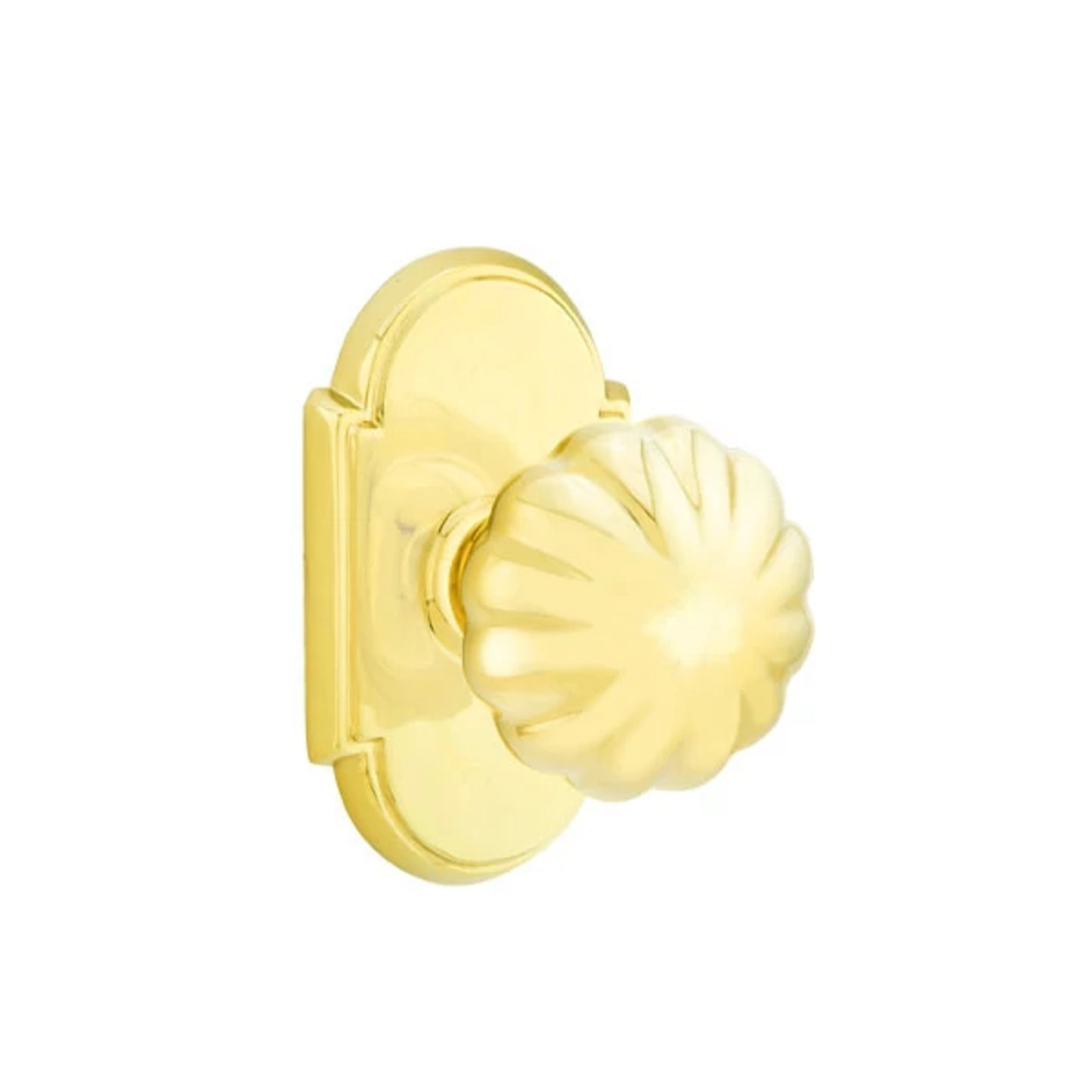 Melon Knob Unlacquered Brass