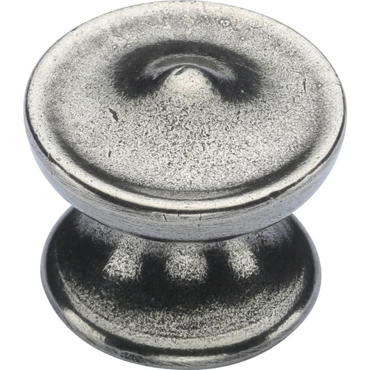 Ashley Norton Half Dome Pewter Cabinet Knob - Pewter