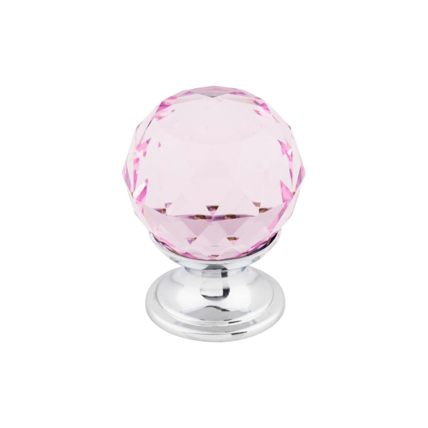 Top Knobs Pink Crystal Diameter Round Knob