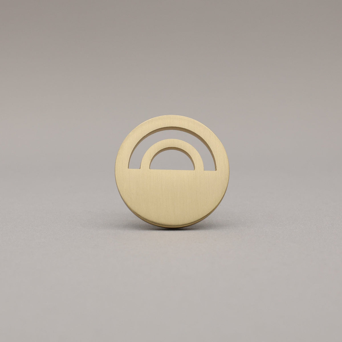 Hapny Horizon Cabinet Knob - Satin Brass