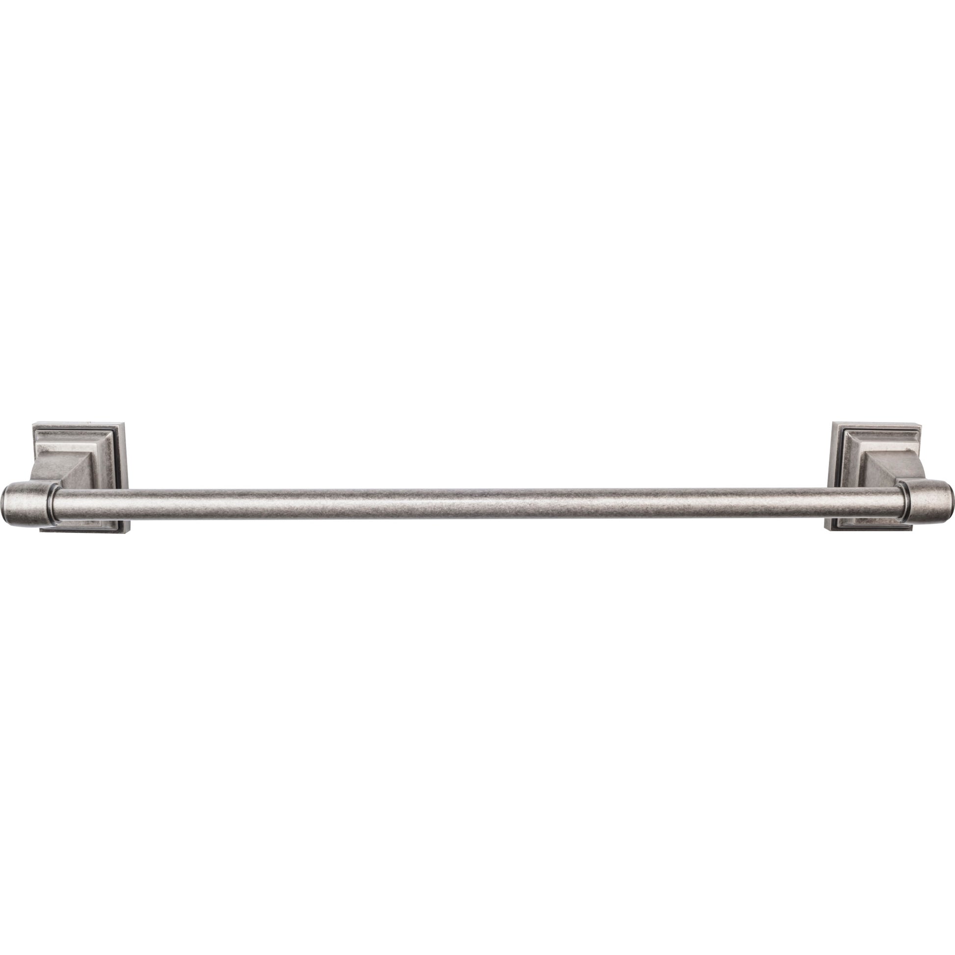 Top Knobs Top Bath (R) Stratton Bath Single Wall Mounted  Towel Bar - 18" CTC - Antique Pewter
