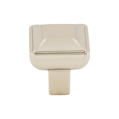 Top Knobs Podium Square Knob - 1" - Brushed Satin Nickel