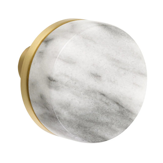SELECT Conical White Marble Knob