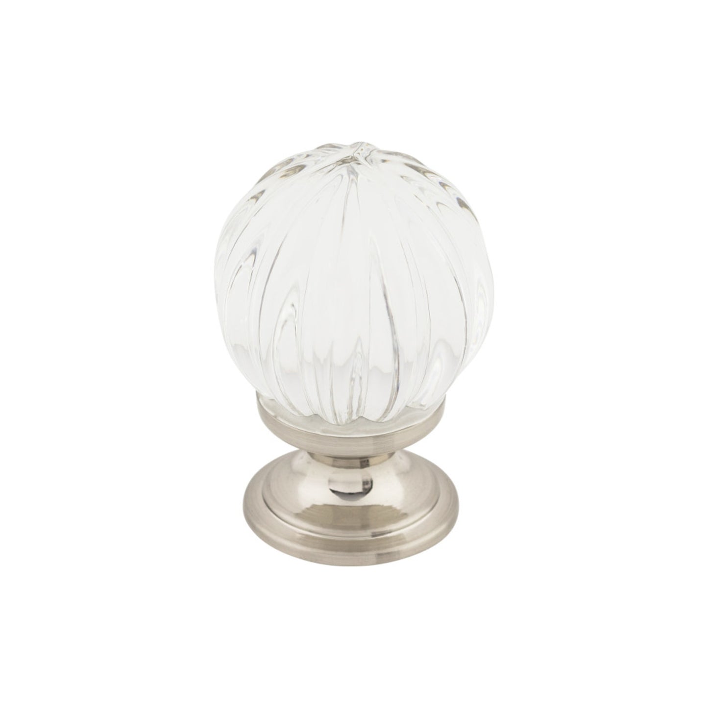 Clear Melon Crystal 1 1/8" Diameter Round Knob