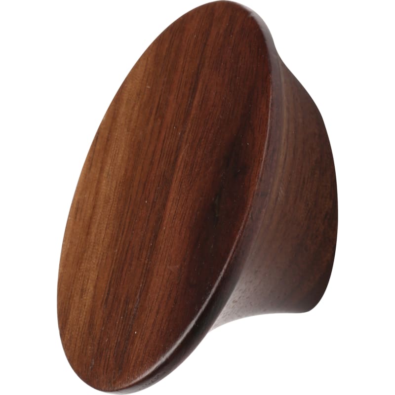 Ashley Norton Designer Wood Angled Knob - Walnut (Lacquered)