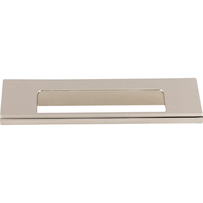 Top Knobs Europa Cut Out Finger Pull - 3 3/4" CTC - Brushed Satin Nickel