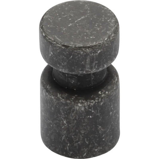 Ashley Norton Pipe Dot Cabinet Stick Knob - Vintage Black Iron