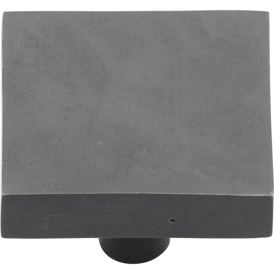 Ashley Norton Square Disc Knob - 1 1/2" - Dark Bronze