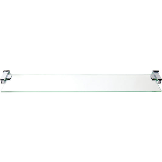 Atlas Sutton Place Bath Glass Shelf 24 Inches Polished Chrome (SUTSF) - Polished Chrome