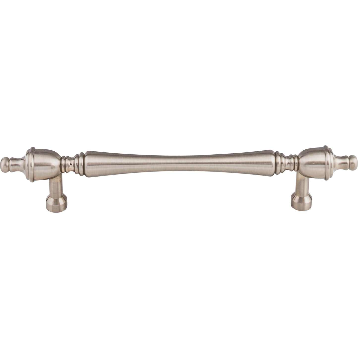 Top Knobs Somerset Finial Bar Pull - Brushed Satin Nickel