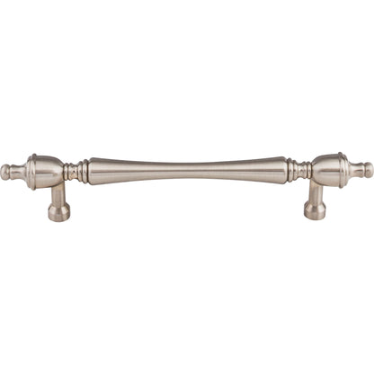Top Knobs Somerset Finial Bar Pull - Brushed Satin Nickel