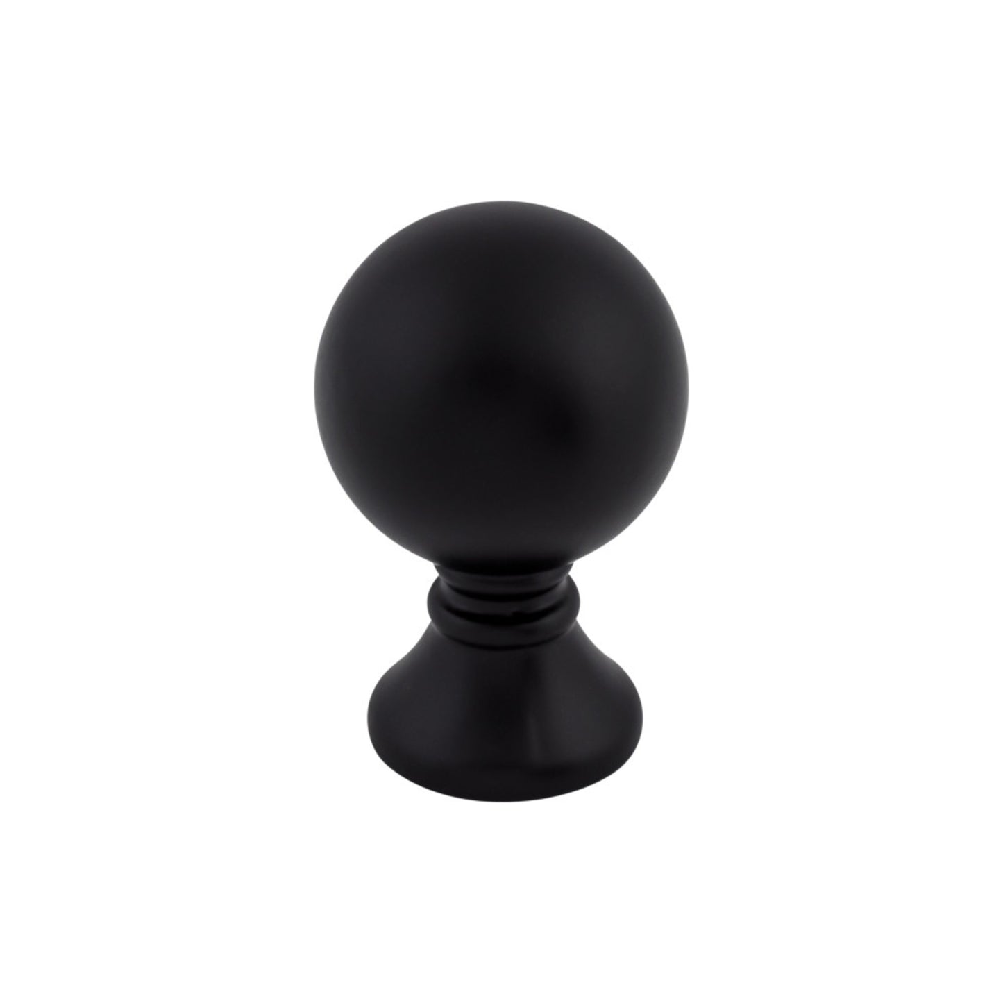 Top Knobs Kara 1" Diameter Round Knob - Flat Black