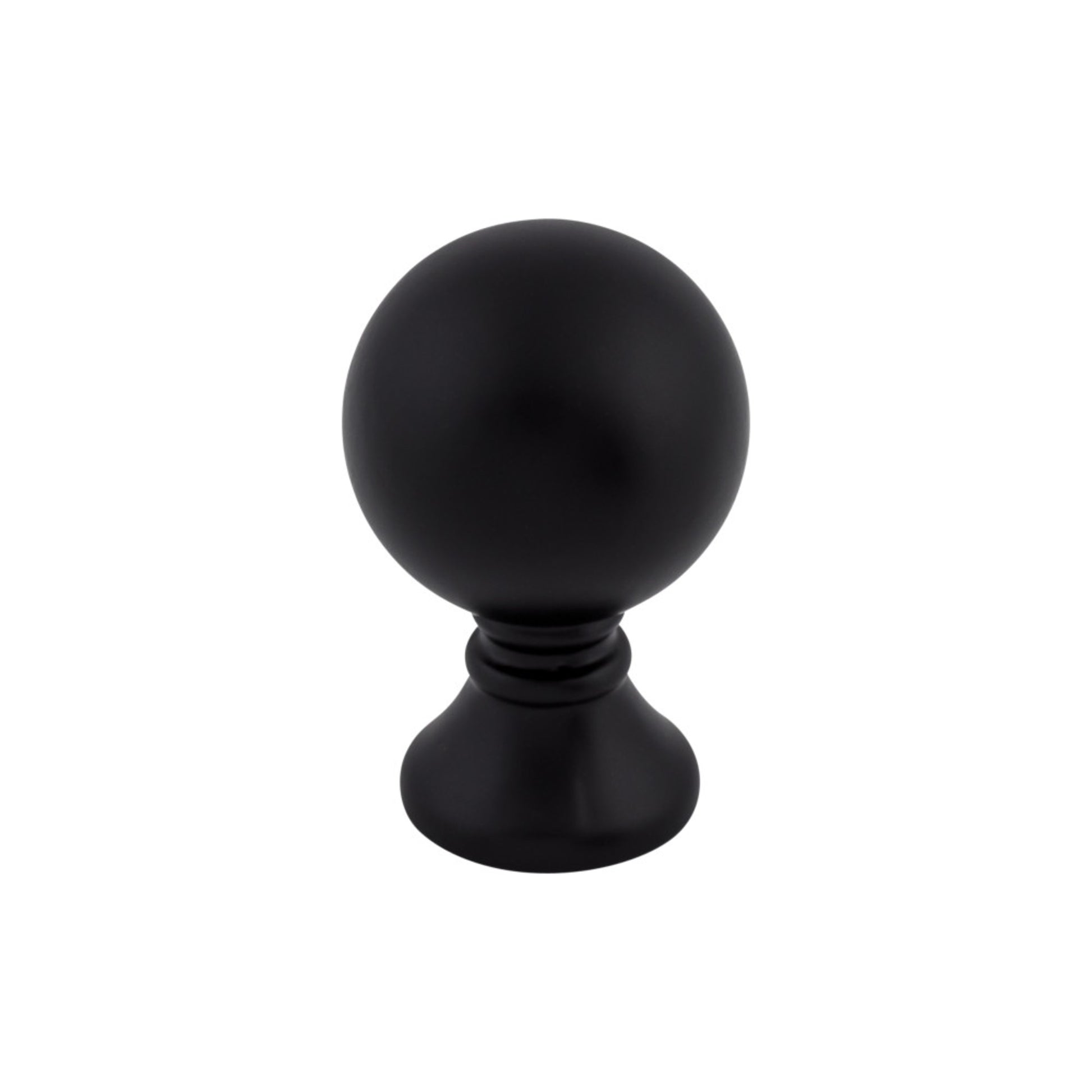 Top Knobs Kara 1" Diameter Round Knob - Flat Black