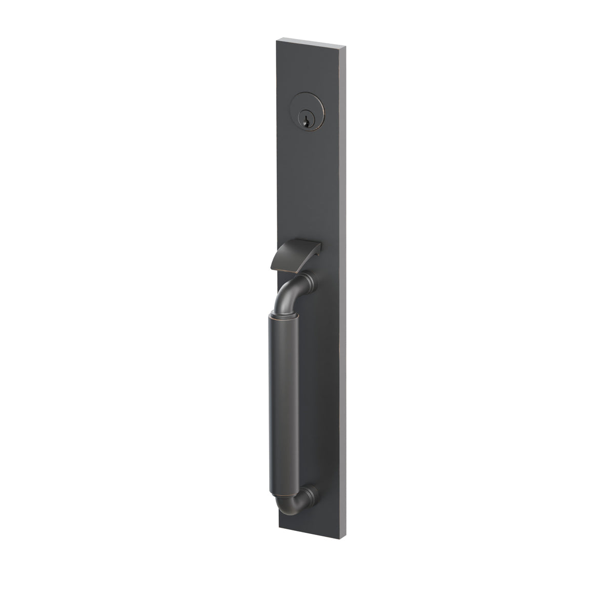Emtek SELECT R-Bar Smooth Full Length Mortise Entrance Handleset – Oil Rubbed Bronze