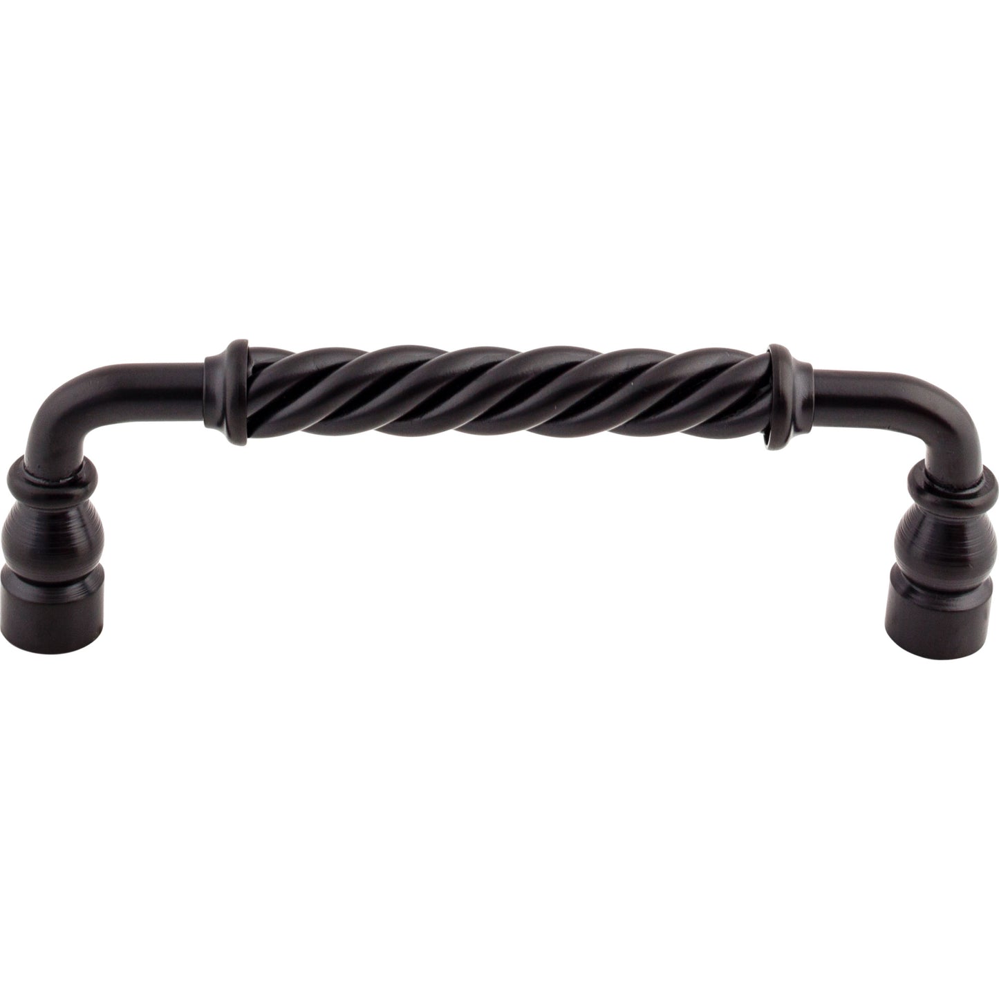 Top Knobs Twisted Bar Bar Pull - 6" CTC - Patina Black