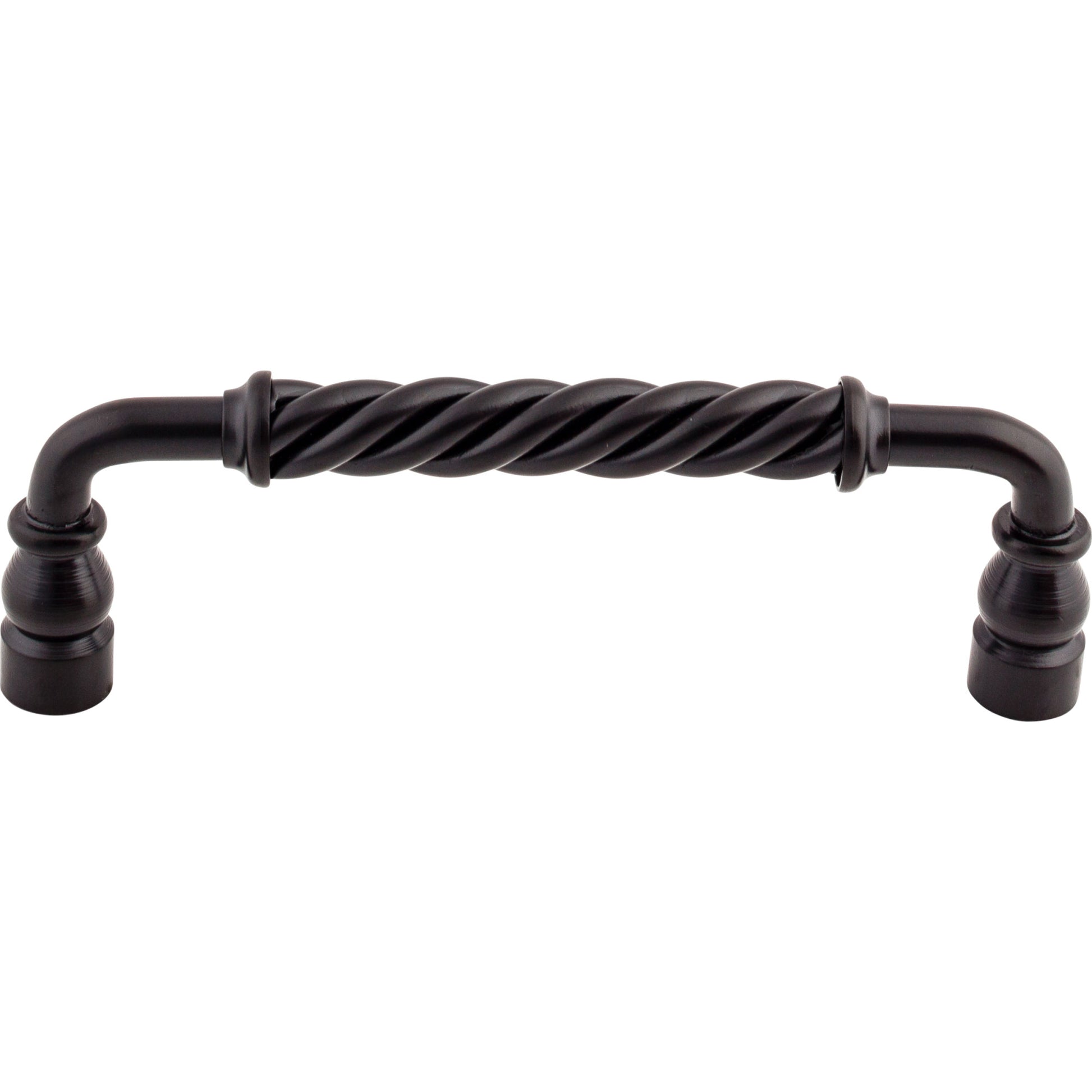 Top Knobs Twisted Bar Bar Pull - 6" CTC - Patina Black