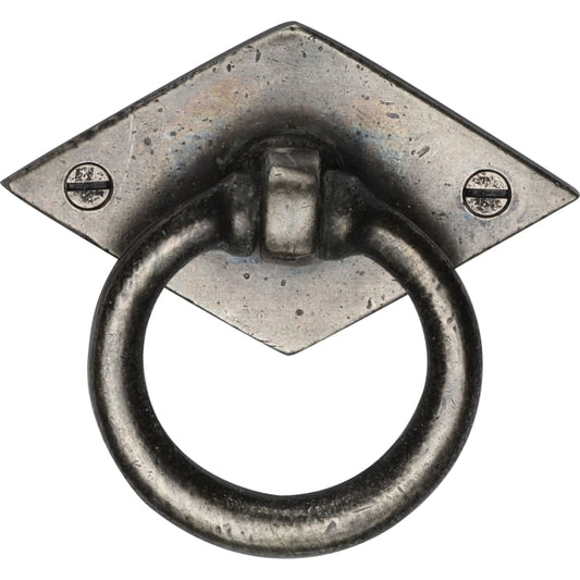 Ashley Norton Round Drop Pull on Plate - White Medium