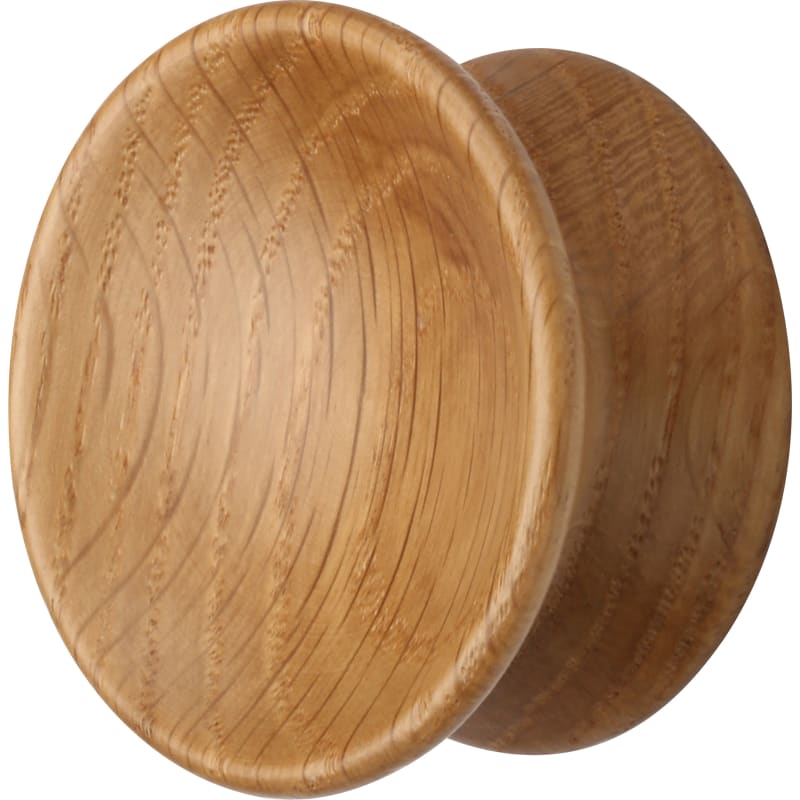 Ashley Norton Designer Wood Axel Cabinet Knob - Oak (Lacquered)