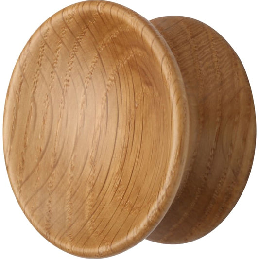 Ashley Norton Designer Wood Axel Cabinet Knob - Oak (Lacquered)