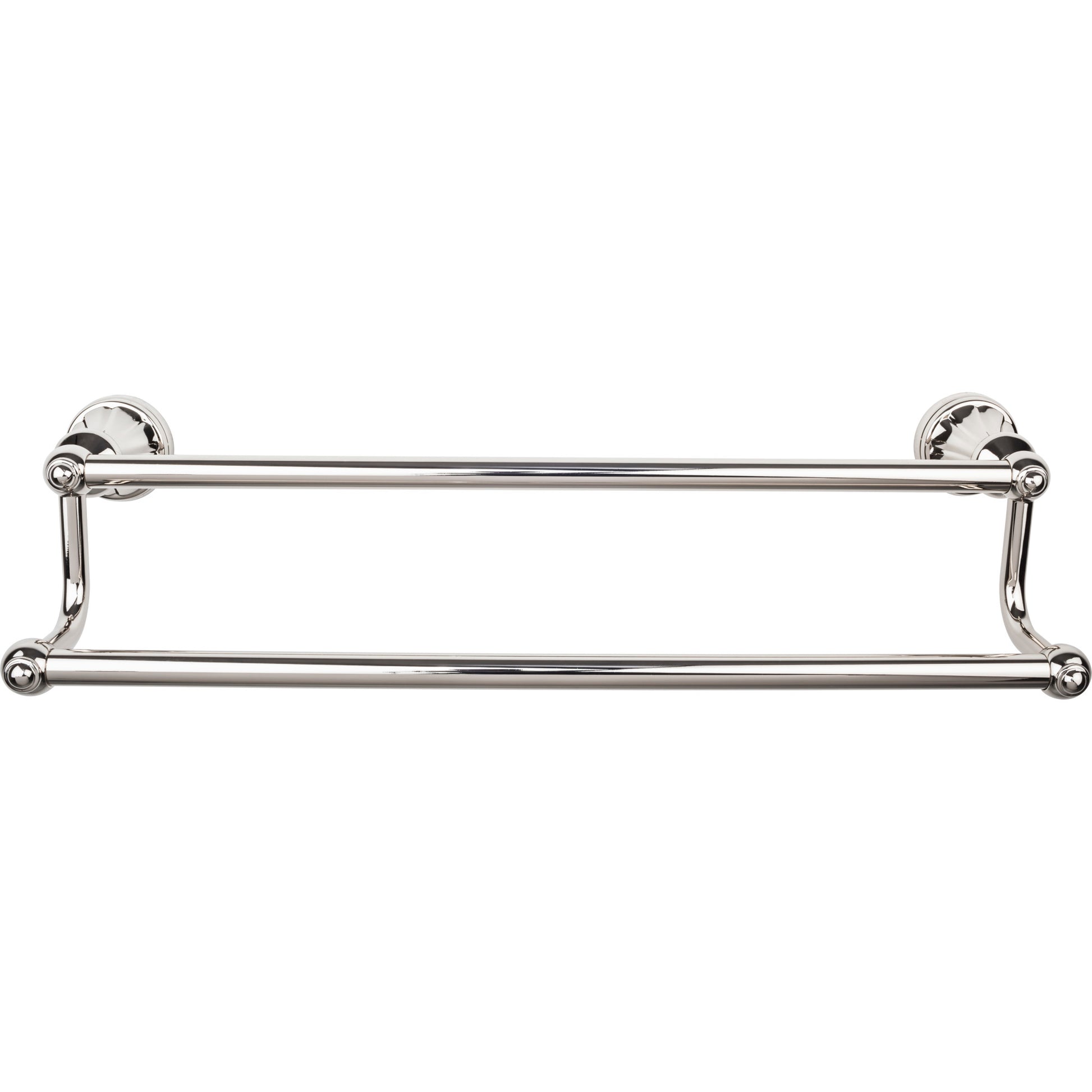 Top Knobs TOP BATH (R) Hudson Bath Double 32 1/4" Wall Mounted  Towel Bar - Polished Nickel