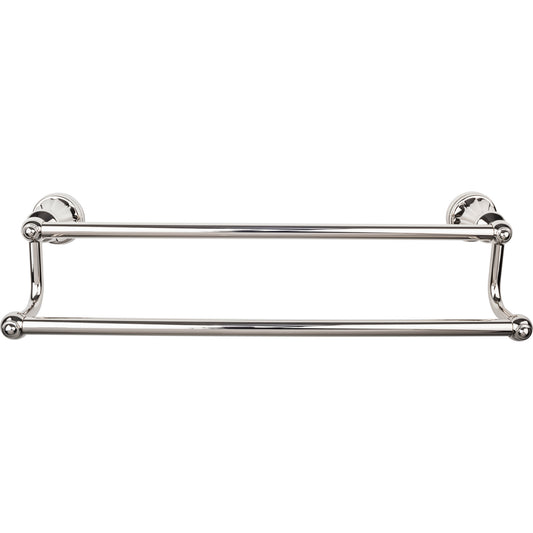 Top Knobs TOP BATH (R) Hudson Bath Double 32 1/4" Wall Mounted  Towel Bar - Polished Nickel