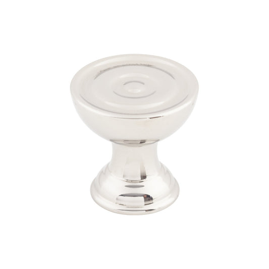 Top Knobs Rook Round Knob - Polished Stainless Steel