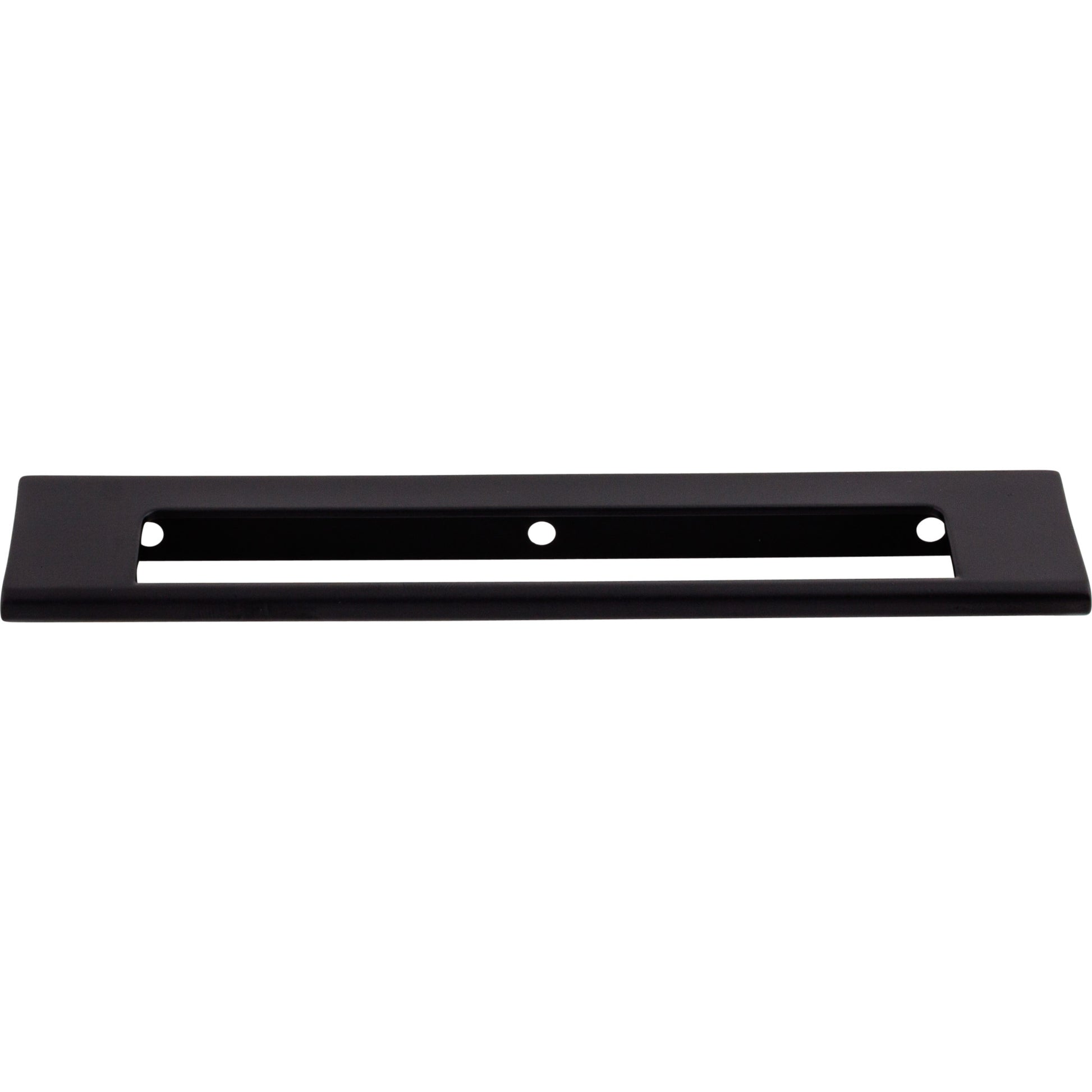 Top Knobs Europa Cut Out 6" Center to Center Finger Pull - Flat Black