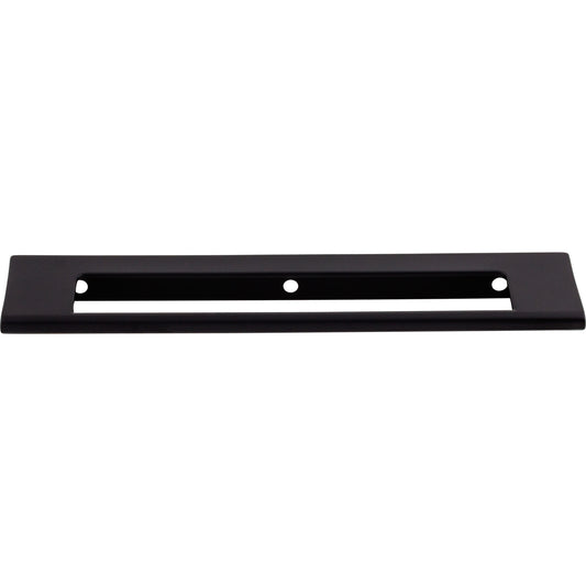 Top Knobs Europa Cut Out 6" Center to Center Finger Pull - Flat Black