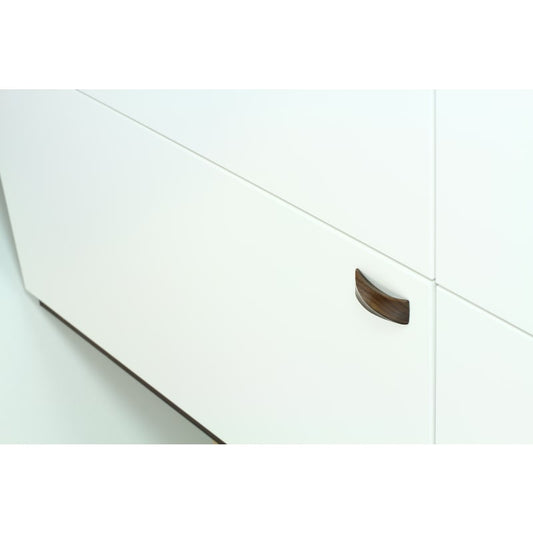 Ashley Norton Ridged Designer Wood Cabinet Pull