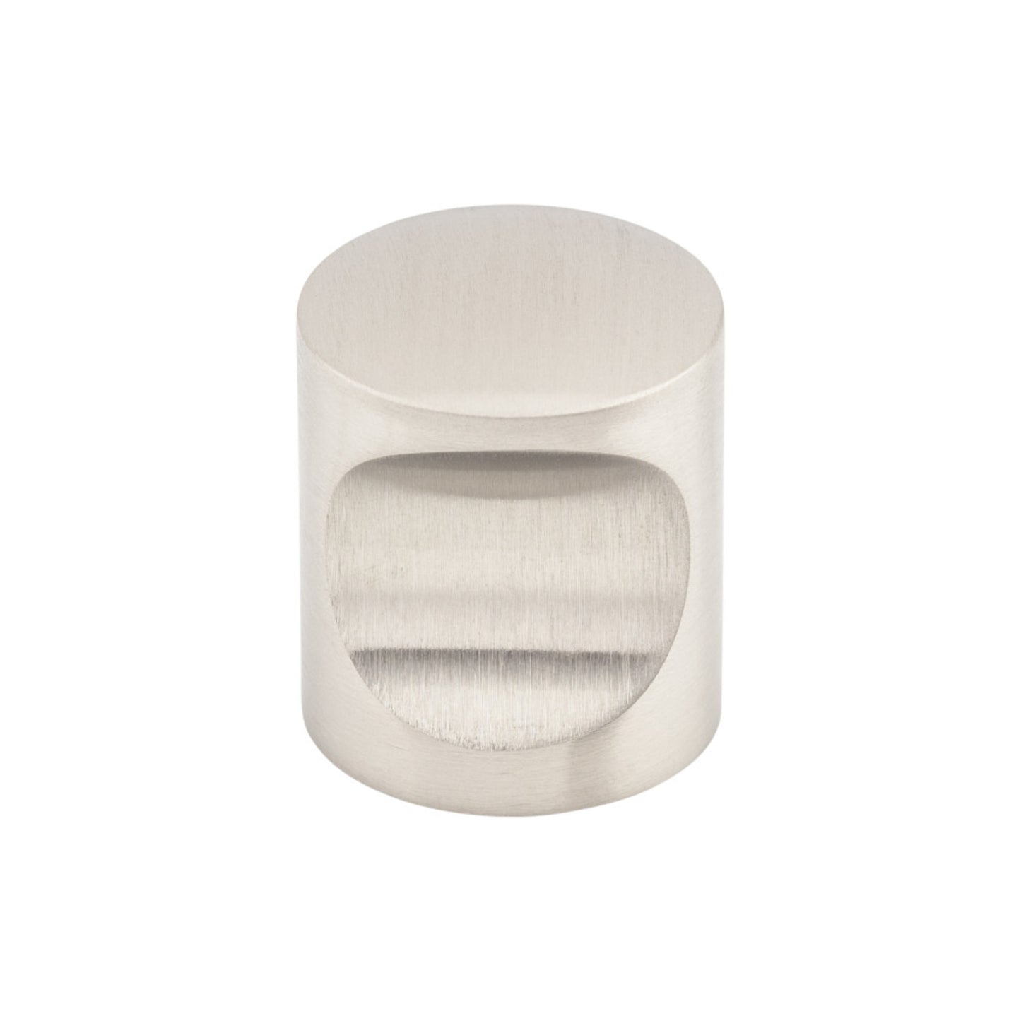 Top Knobs Indent Round Knob - 1" Dia. - Stainless Steel