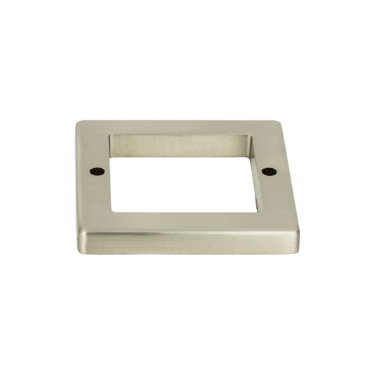 Atlas Tableau Square 1 13/16" Center to Center Pull Backplate (393) - Brushed Nickel