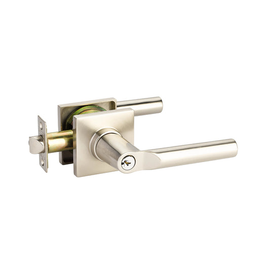 Hanover Key In Lever – keyed, satin-nickel