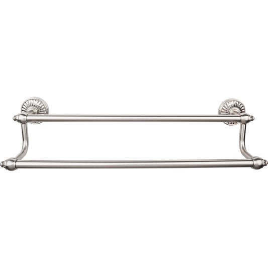 Top Knobs Top Bath (R) Tuscany Bath Double Wall Mounted  Towel Bar - 18" CTC - Brushed Satin Nickel