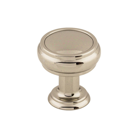 Top Knobs Eden Round Knob - 1" Dia. - Brushed Satin Nickel