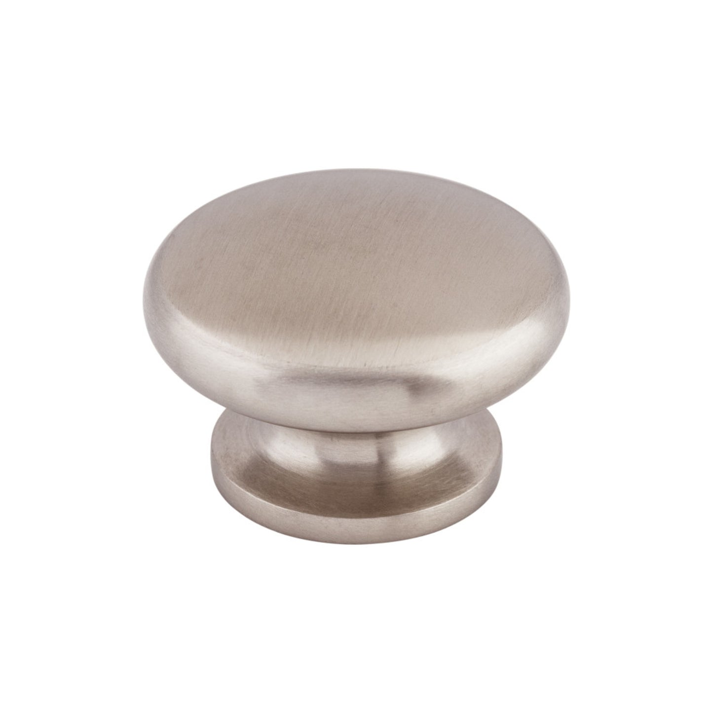 Top Knobs Flat Round Round Knob - Stainless Steel
