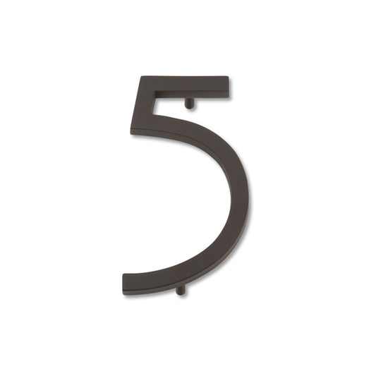 Atlas Modern Avalon 4-1/2" H  House Number (AVN5) - Aged Bronze