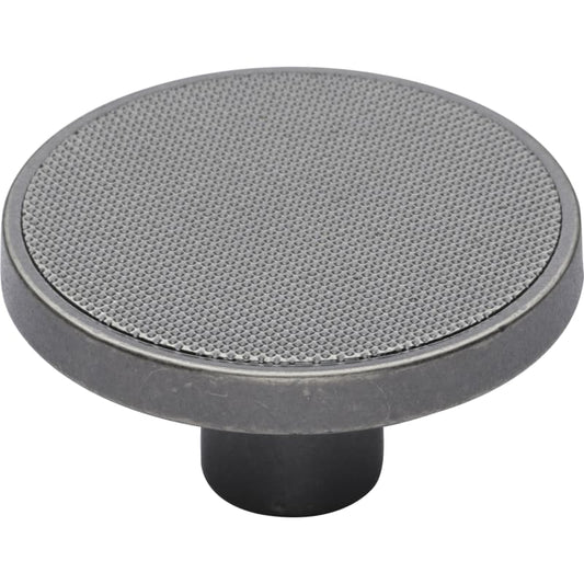 Ashley Norton Canyon Round Textured Cabinet Knob - Old Iron