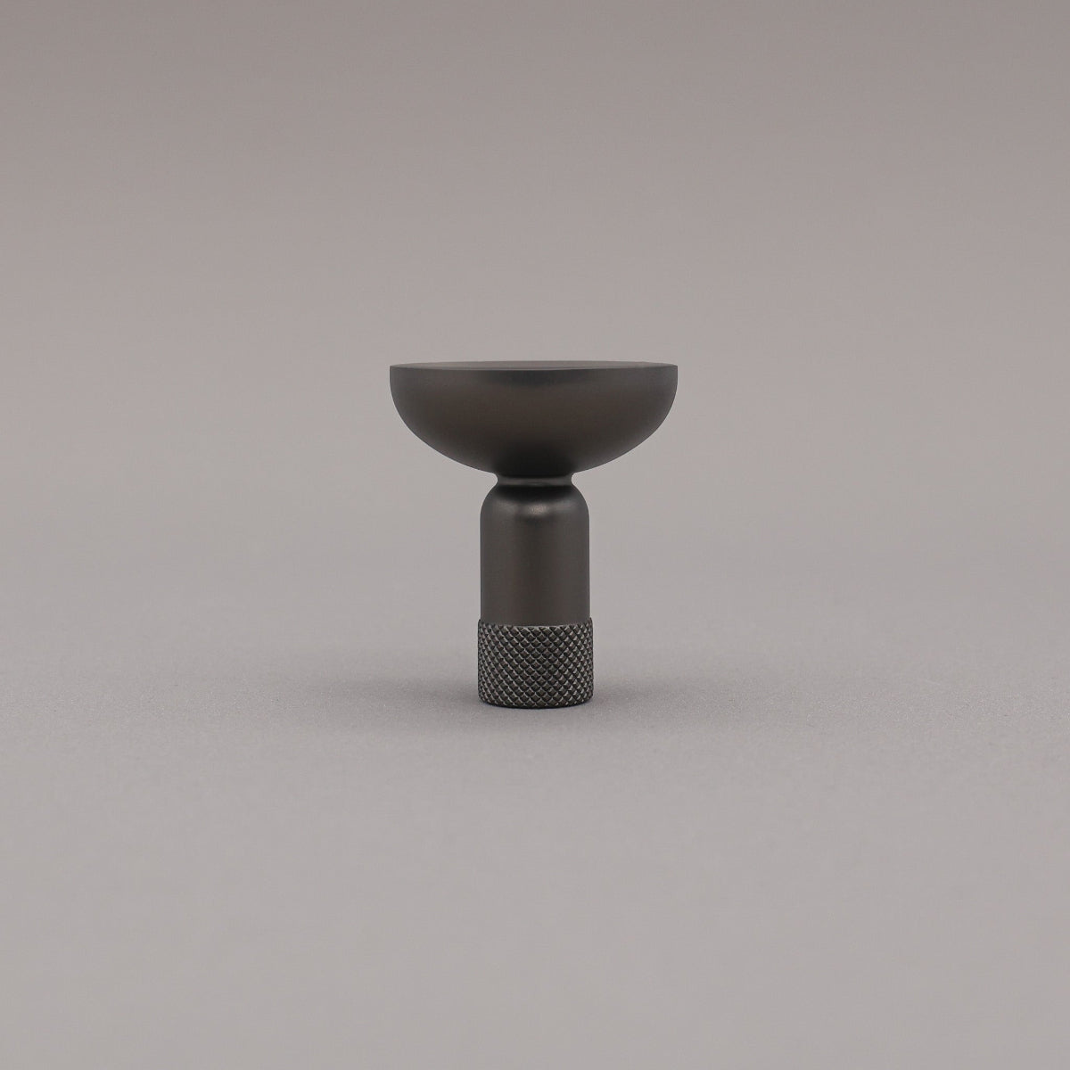Hapny Knurled Cabinet Knob - Graphite