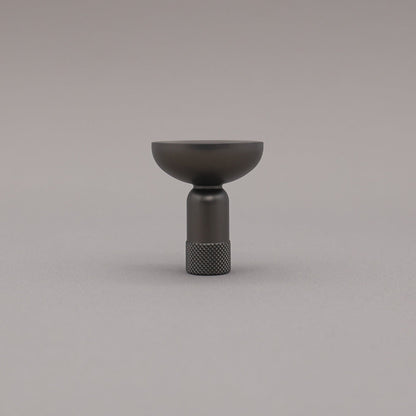 Hapny Knurled Cabinet Knob - Graphite