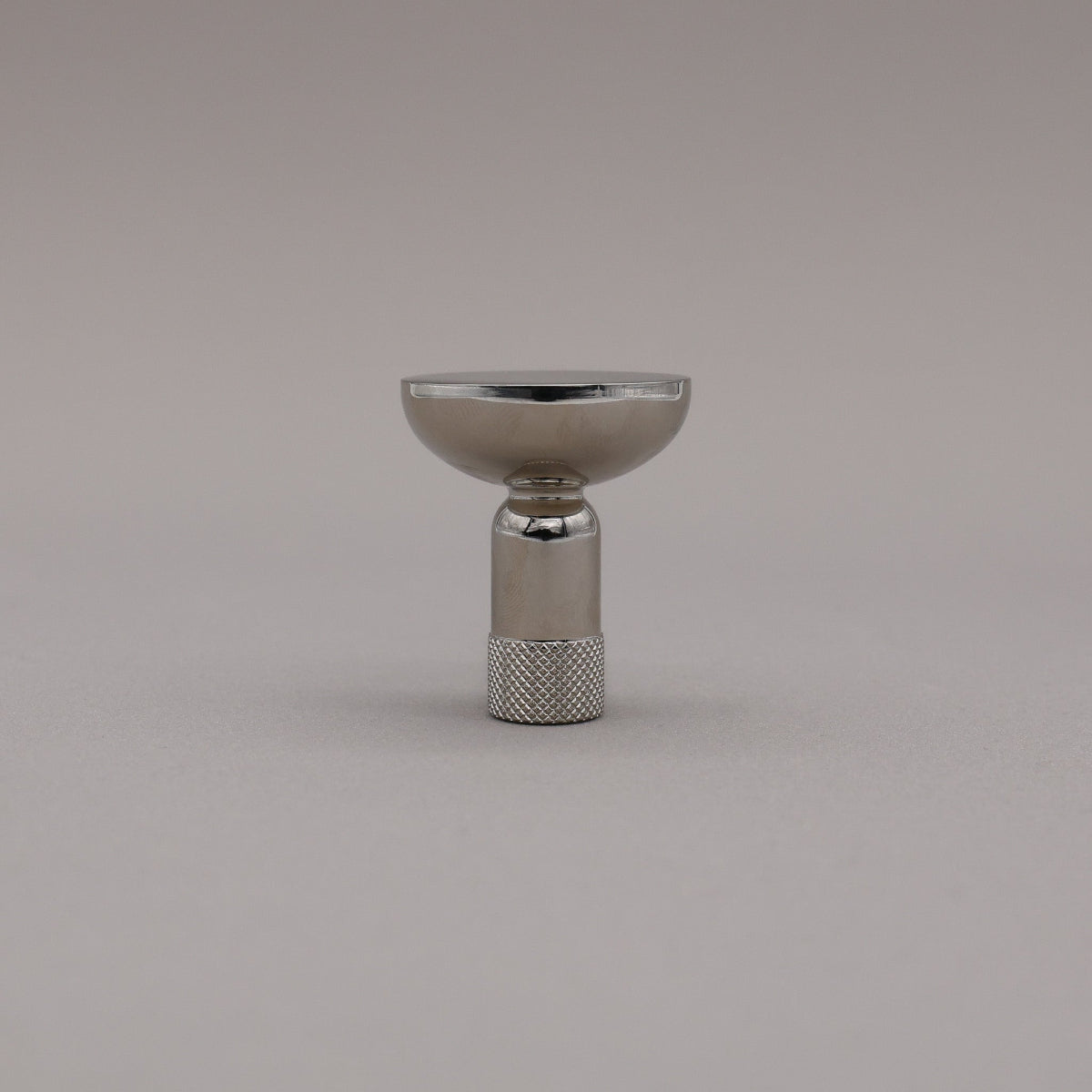 Hapny Knurled Cabinet Knob - Polished Nickel